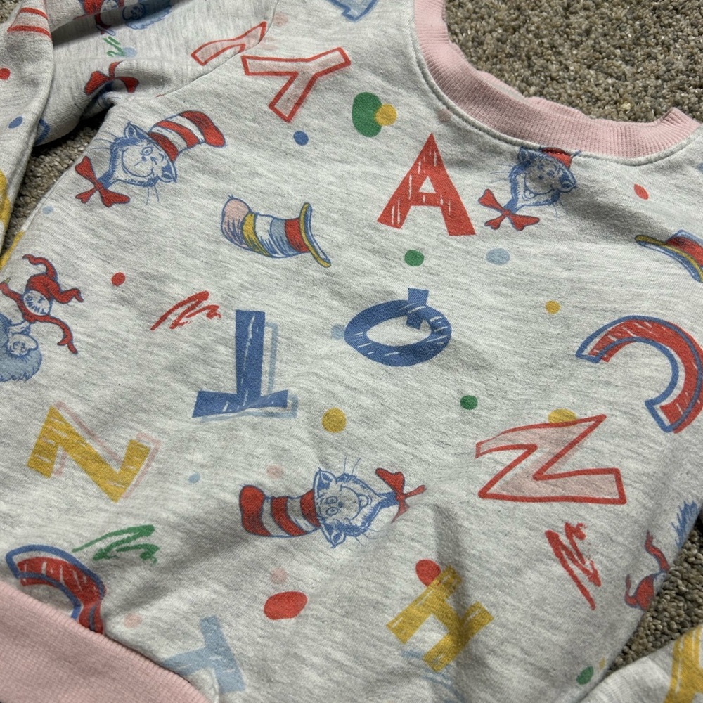 Dr. Seuss Alphabet Crewneck Sweatshirt – Size 5T